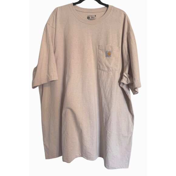 Carhartt Loose Fit Size 3X Heavy Weight Short Sleeve Tee NWOT Beach Heather - Picture 1 of 10